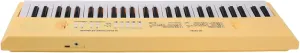 Focket Kids Electronic Keyboard Piano, Multifunction Support Recording Electronic Music Keyboard 54 Key Dual Power Supply Portable for Boys (Yellow)