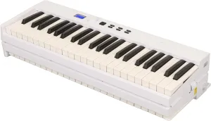 Folding Piano Keyboard 88 Key Full Size Semi-Weighted Foldable Piano, BT MIDI Portable Foldable Electric Keyboard Piano with Stand,Sustain Pedal,Handbag for Beginners, 1800mAh Long Term Standby