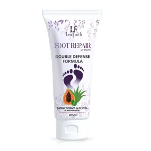 Foot Repair Cream Double Defence Formula | Hydrates to Soften Rough & Dry Feet With Papaya Extract, Peppermint | 60Gm