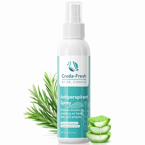Foot Spray for Sweaty Feet - Antiperspirant & Odor Spray for Excessive Sweating - Armpits, Hands & Feet - Plant-based & Aluminum Free