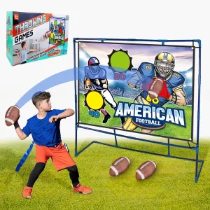 Football Games for Kids with Bracket -Sports & Outdoor Play Toys, Kids Football Throwing Target Game,Indoor Outdoor Backyard Toy Family Party Game,New Years for Kids(Target 47 * 35in)