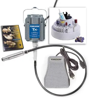Foredom K.5401 Deluxe Woodcarving Kit with MAMH-1 Bench Clamp Motor Hanger, 115v