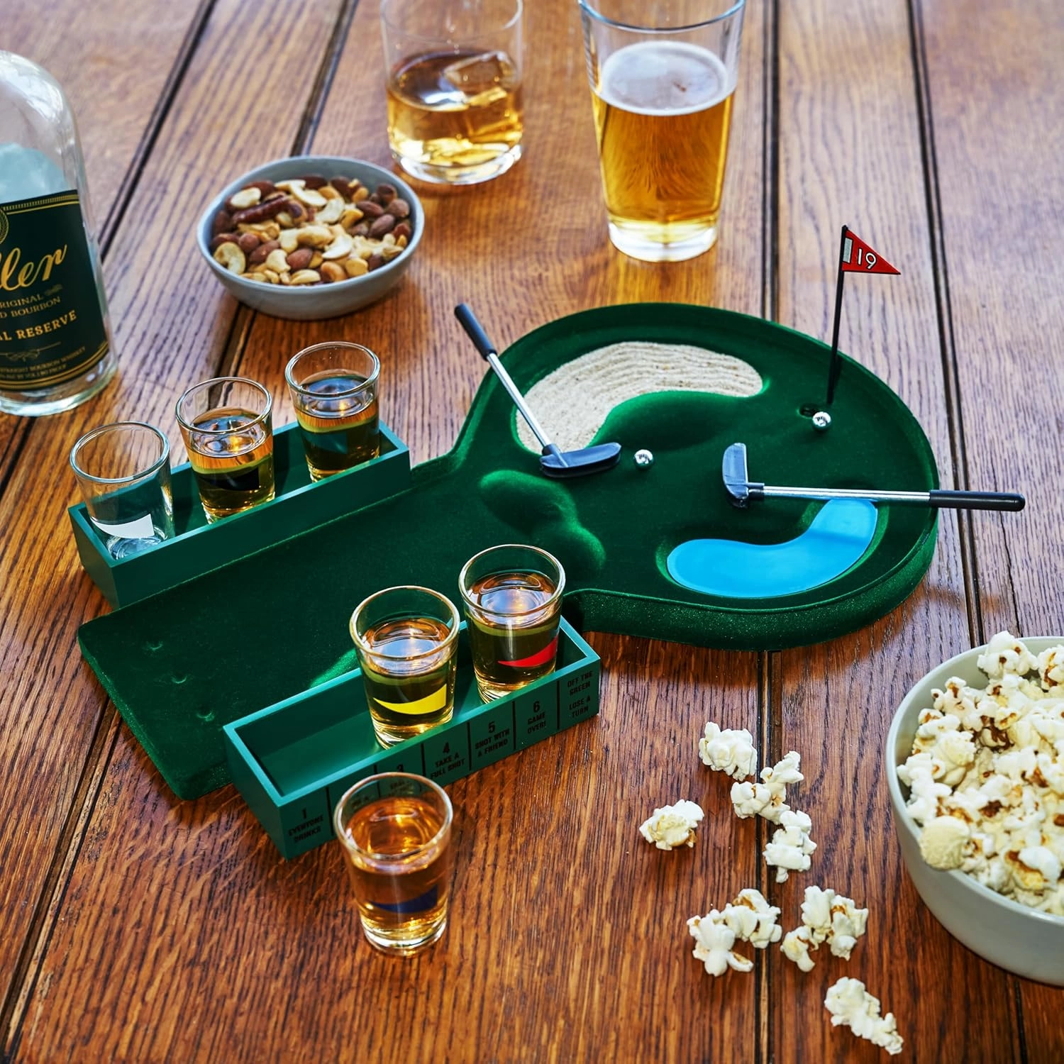 Foster & Rye Putt & Shot Mini Golf Drinking Game, Novelty Bar Games, Party Favors, Groomsman Gifts