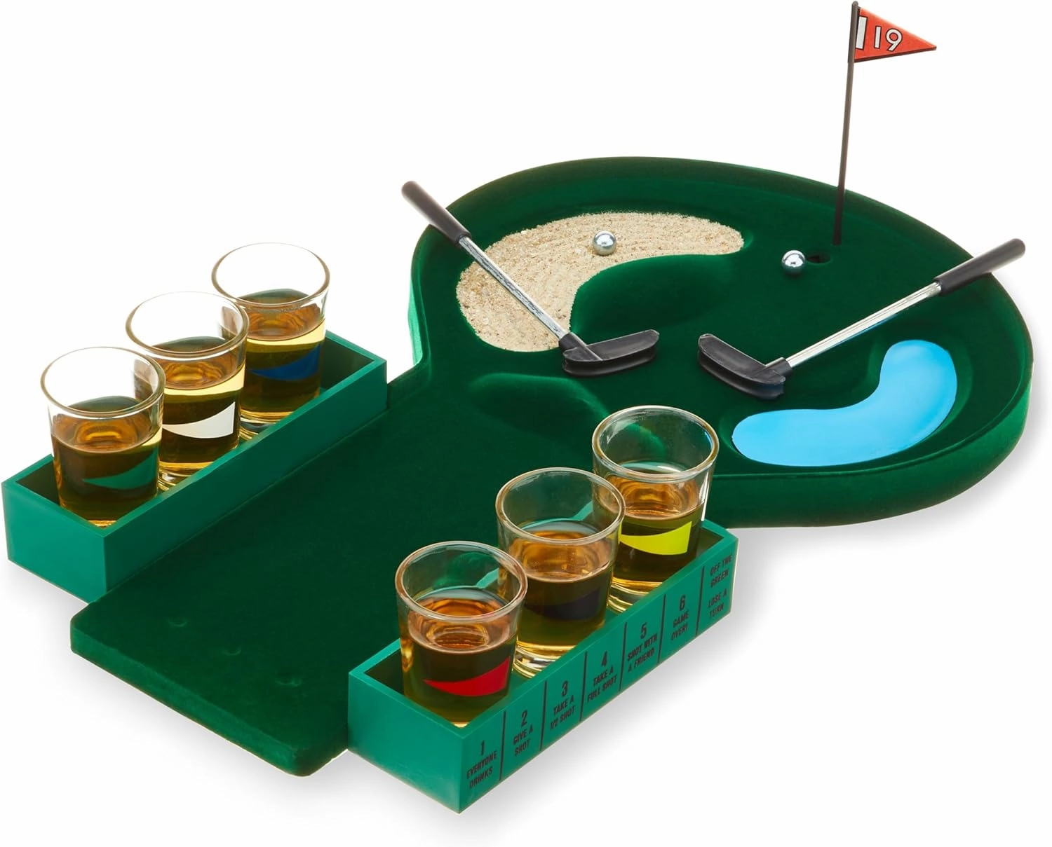 Foster & Rye Putt & Shot Mini Golf Drinking Game, Novelty Bar Games, Party Favors, Groomsman Gifts