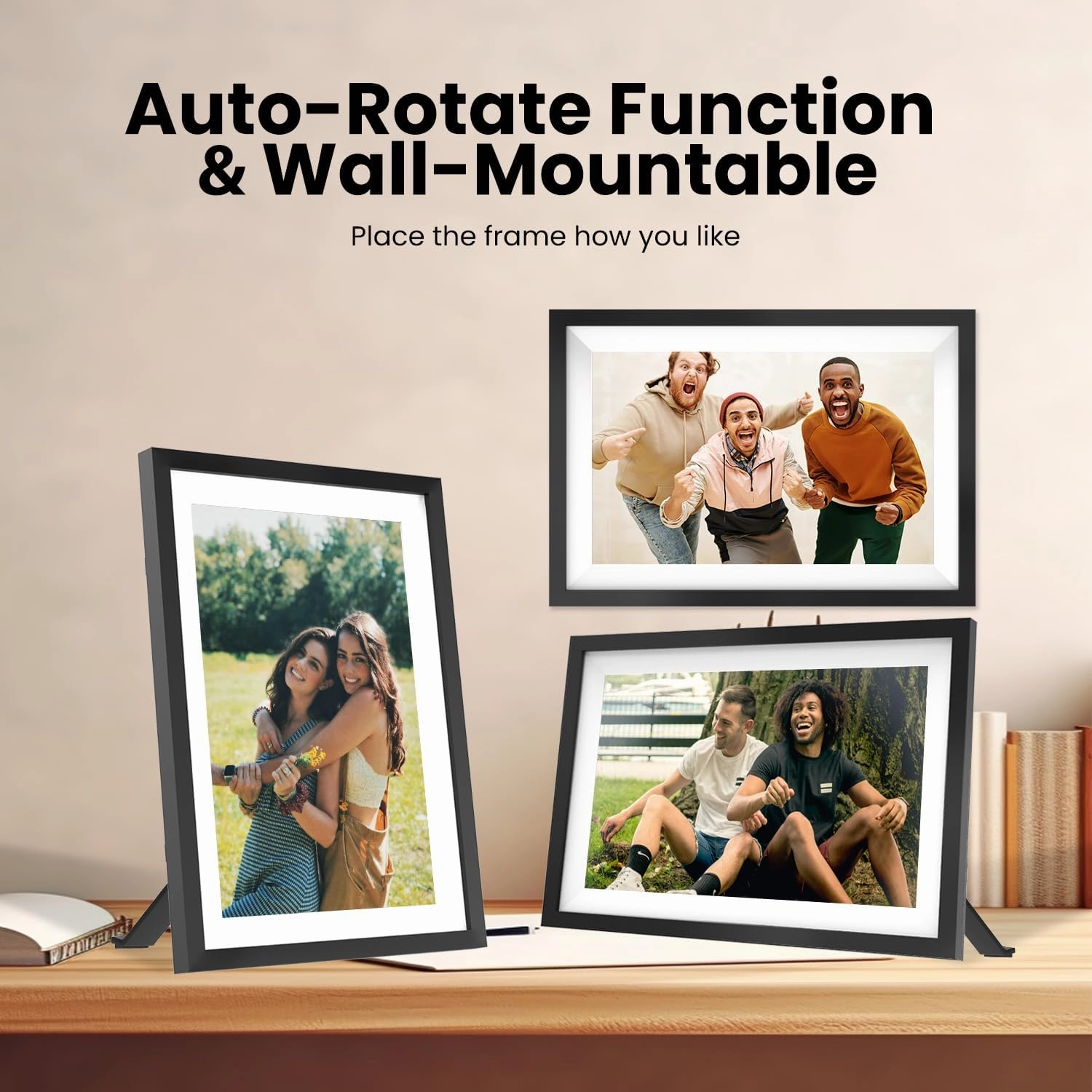 Frameo 10.1" Smart Digital Frame for Father's Day | 32GB WiFi Touch Screen with Auto-Rotate | Instant Photo Sharing from Anywhere | HD Display & Memory Wall for Family Moments