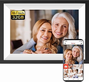 Frameo 10.1" Smart Digital Frame for Father's Day | 32GB WiFi Touch Screen with Auto-Rotate | Instant Photo Sharing from Anywhere | HD Display & Memory Wall for Family Moments