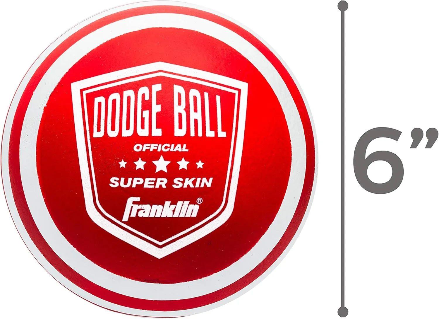 Franklin Sports Dodgeball Ball Set – Superskin-Coated Foam Balls for Playground Games – Small Dodgeballs for Gymnasium Games – Easy-Grip Foam Balls – Won’t Shred or Tear for Hours of Fun