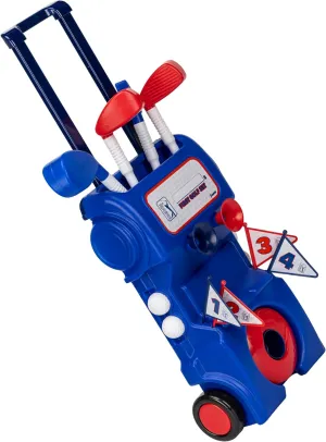 Franklin Sports Kids Toy Golf Set -PGA Tour MyFirst Plastic Golf Clubs Balls Set for Kids   Toddlers - Mini Toy Righty Lefty Golf Club Set-Includes Carry Case, (2) Tees,(4) Balls,(4) Holes with Flags