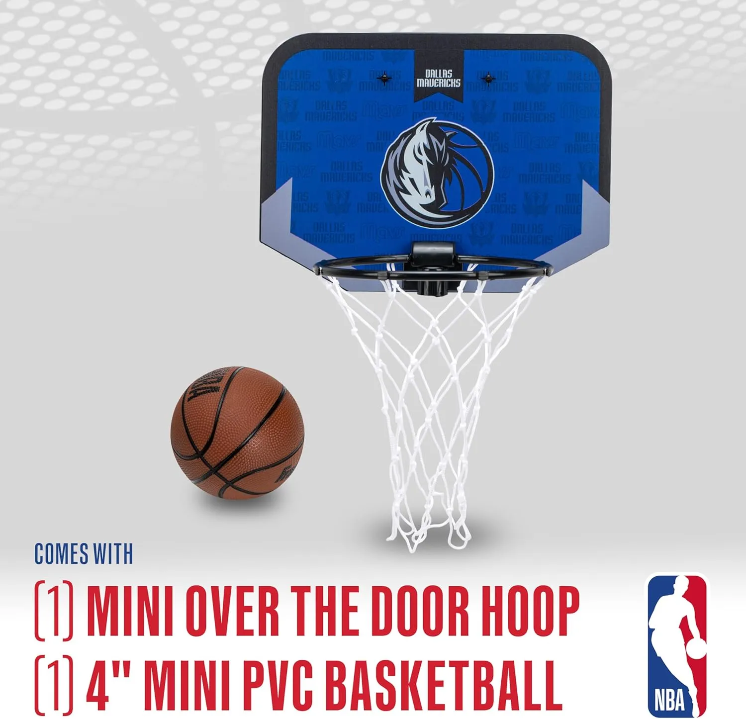 Franklin Sports NBA Team Over The Door Basketball Hoop - Kids Indoor Mini Basketball Hoop with Basketball - NBA Fan Shop Mini Hoop for Bedroom & Office