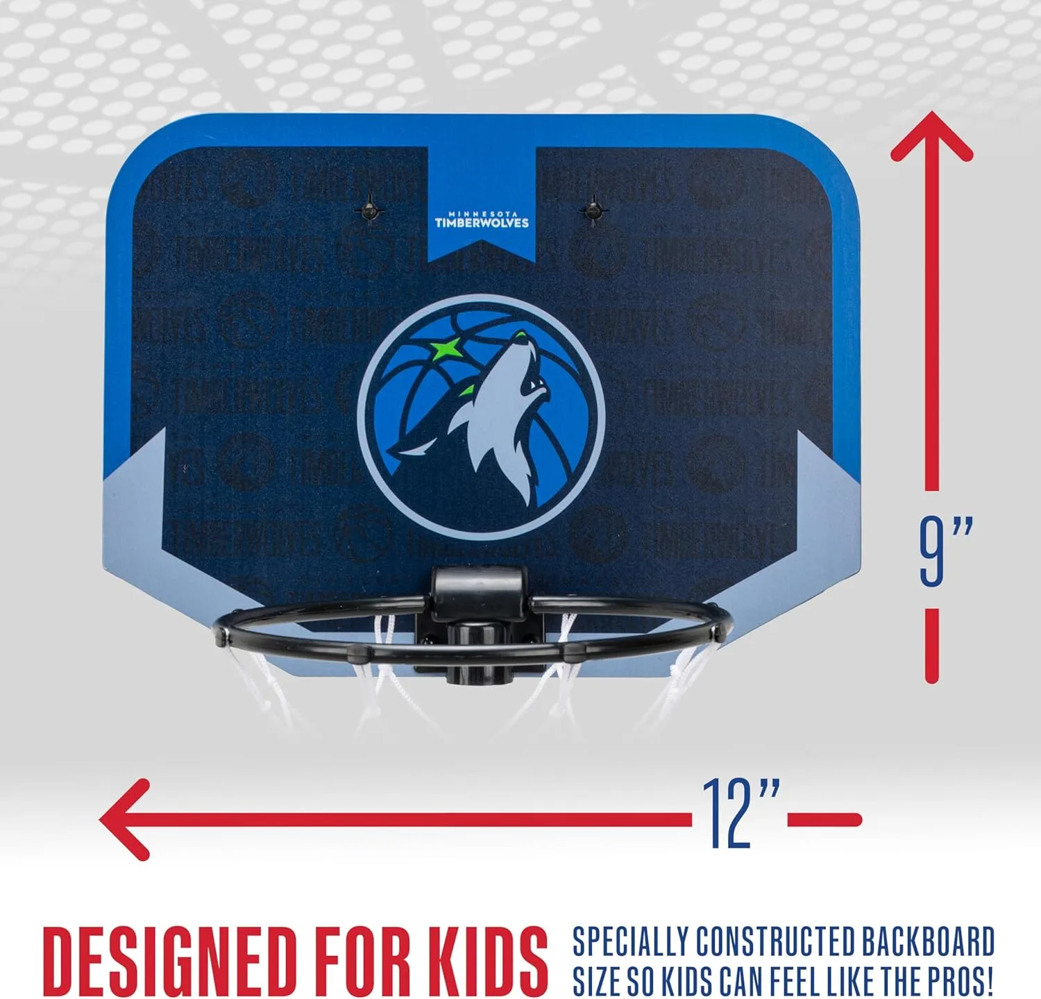 Franklin Sports NBA Team Over The Door Basketball Hoop - Kids Indoor Mini Basketball Hoop with Basketball - NBA Fan Shop Mini Hoop for Bedroom & Office