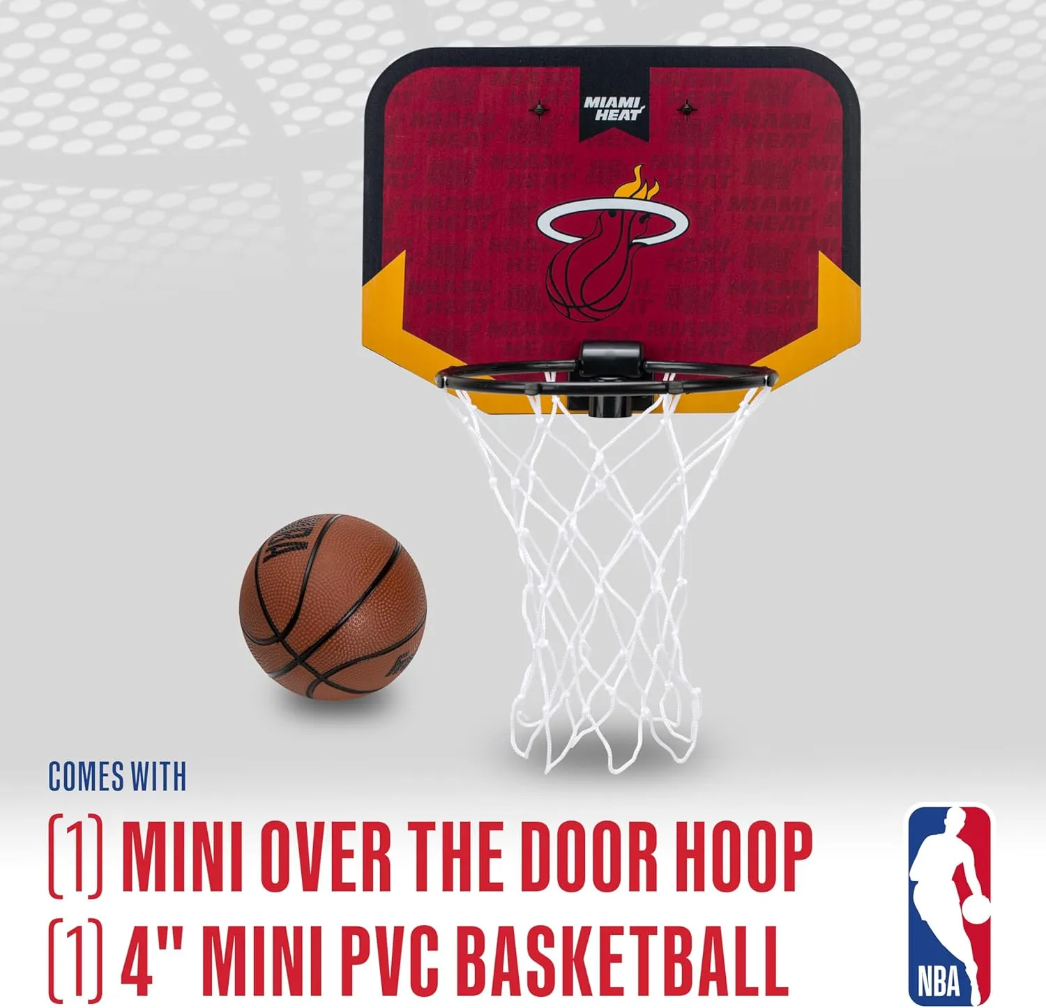 Franklin Sports NBA Team Over The Door Basketball Hoop - Kids Indoor Mini Basketball Hoop with Basketball - NBA Fan Shop Mini Hoop for Bedroom & Office