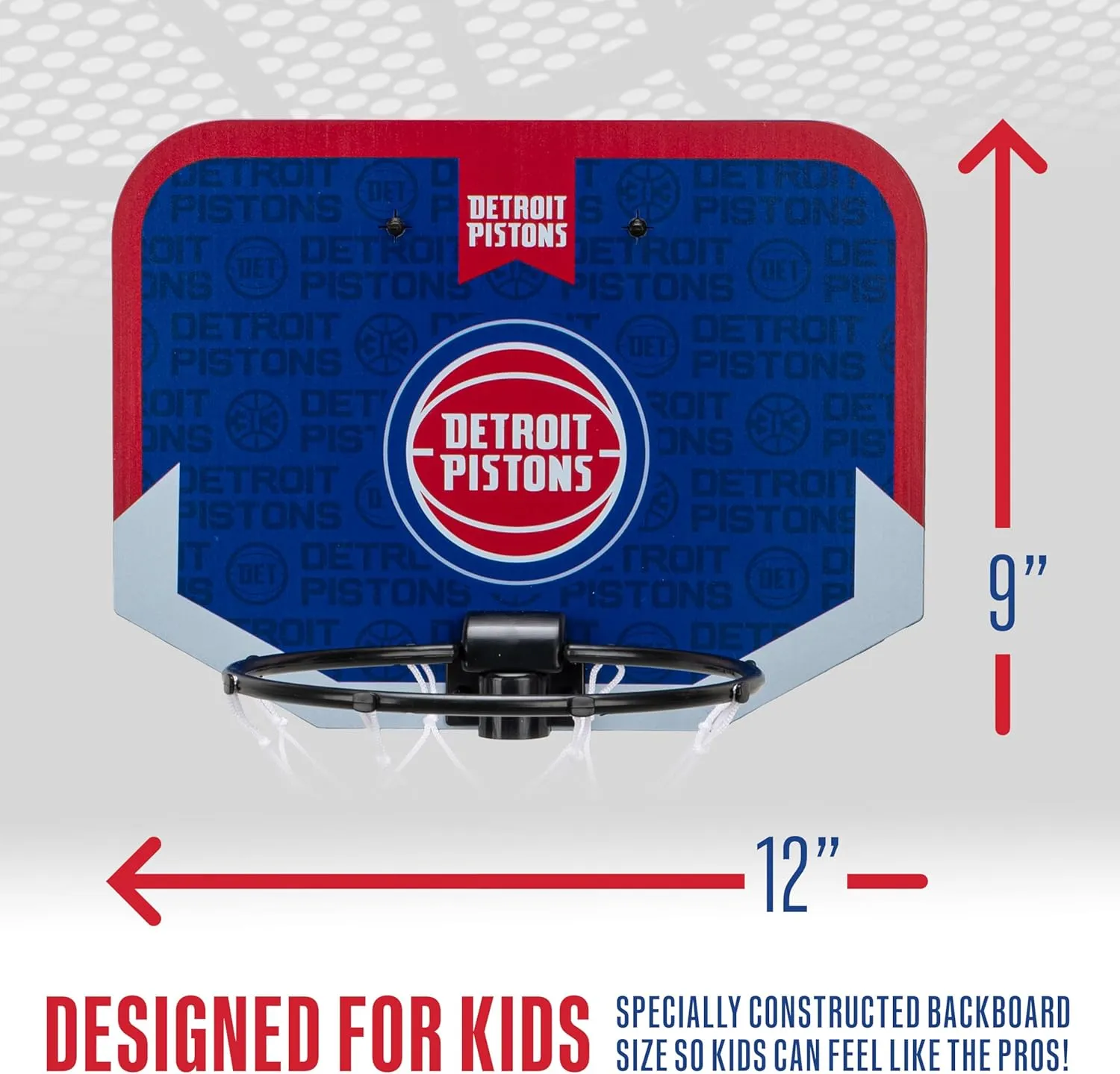 Franklin Sports NBA Team Over The Door Basketball Hoop - Kids Indoor Mini Basketball Hoop with Basketball - NBA Fan Shop Mini Hoop for Bedroom & Office