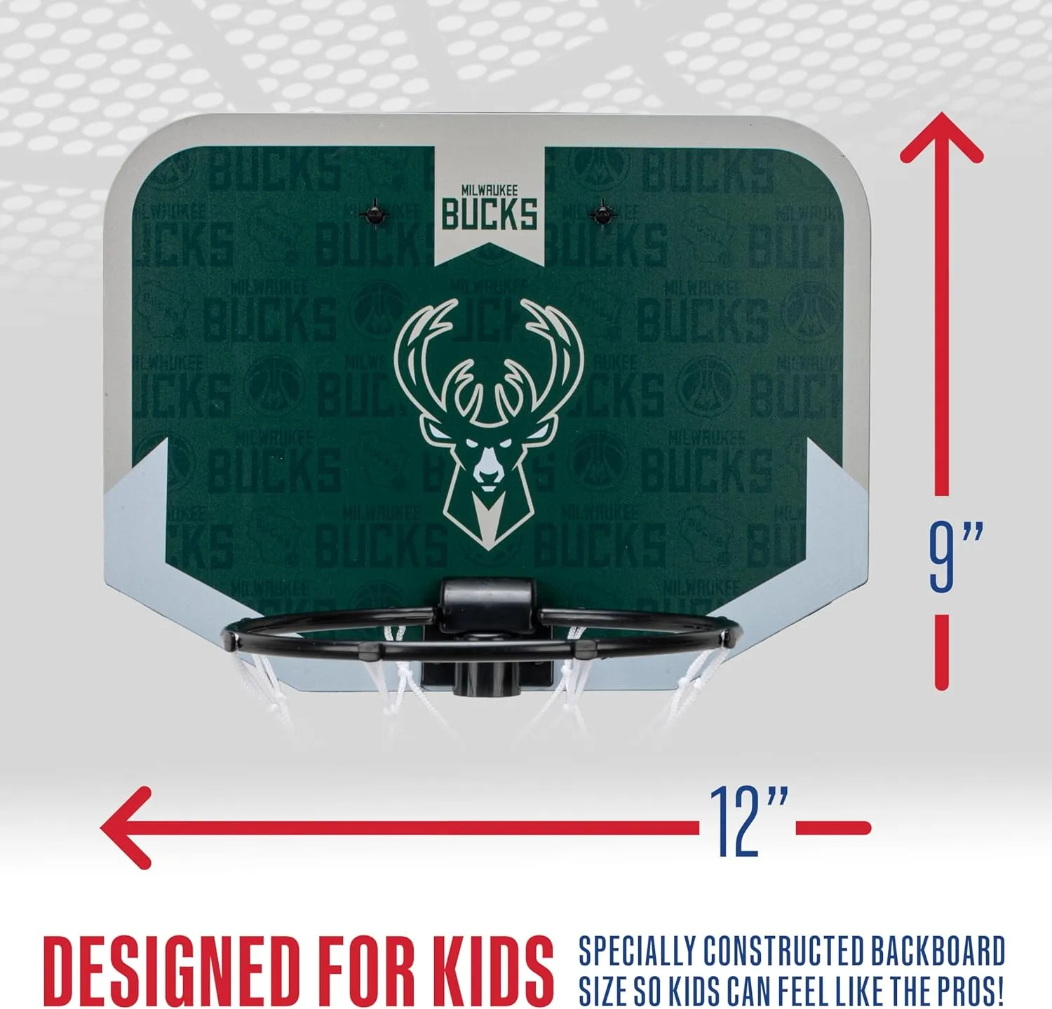 Franklin Sports NBA Team Over The Door Basketball Hoop - Kids Indoor Mini Basketball Hoop with Basketball - NBA Fan Shop Mini Hoop for Bedroom & Office