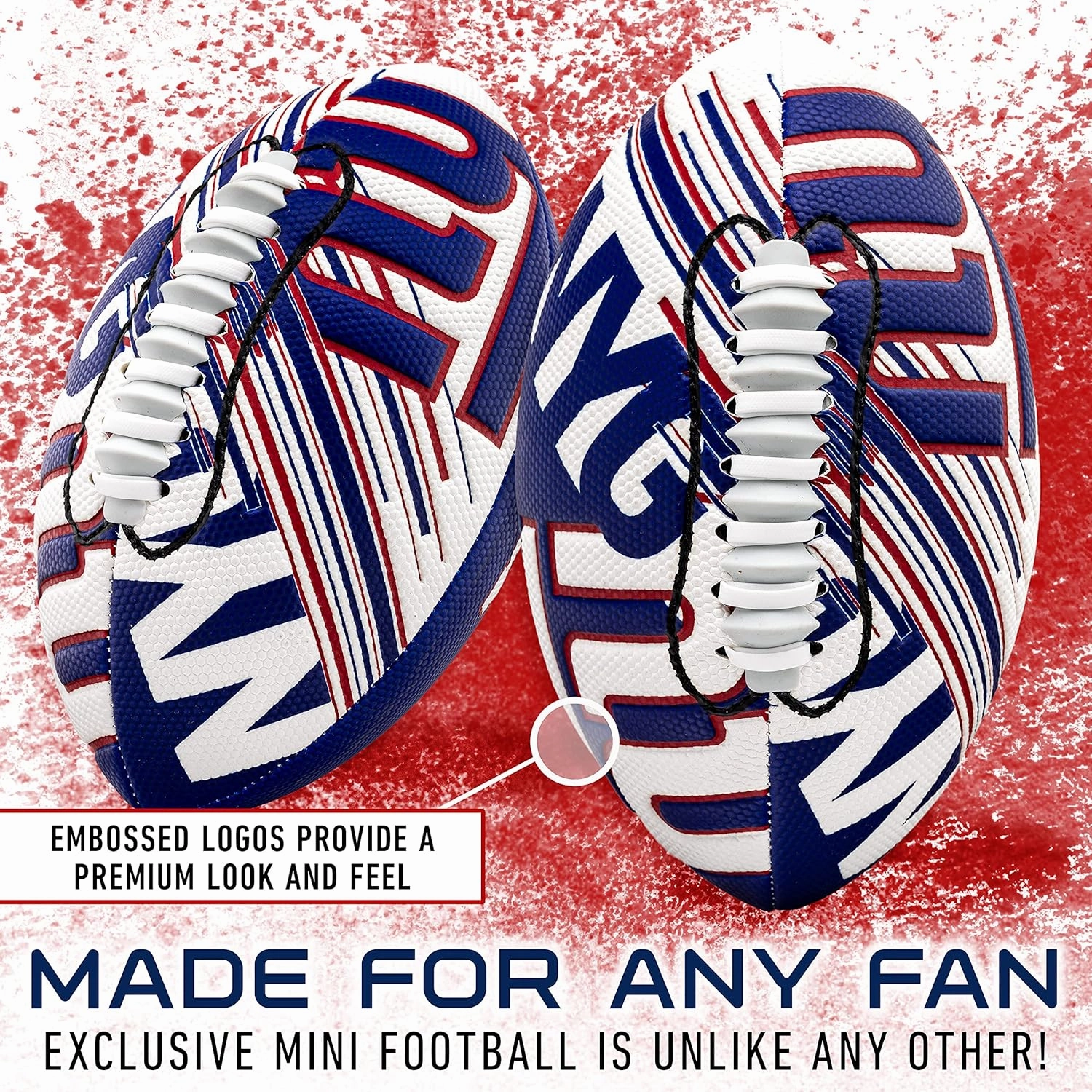 Franklin Sports NFL Team Mini Footballs - Youth 8.5" Official NFL Licensed Football   Air Pump Set