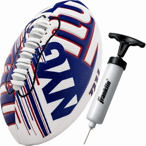 Franklin Sports NFL Team Mini Footballs - Youth 8.5" Official NFL Licensed Football   Air Pump Set