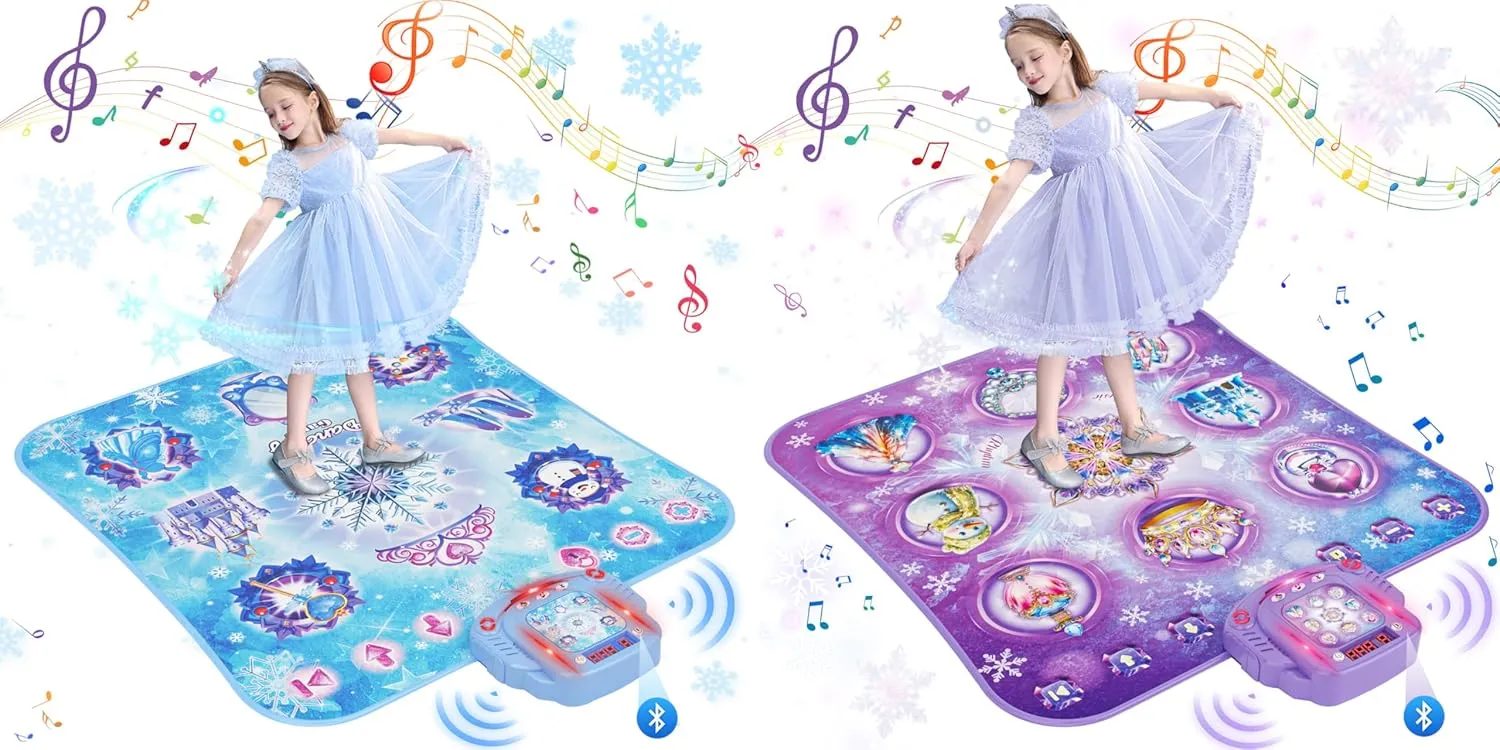 Frozen Dance Mat with Wireless Bluetooth for 3-12 Year Old Girls