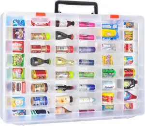 FULLCASE Collector Case Compatible with Mini Brands 5 Surprise Series 1 2 3 4 Mystery Capsule Real Miniature Collectible Toy Shopkins Littles Mart Toys Storage Organizer Container(Box Only)