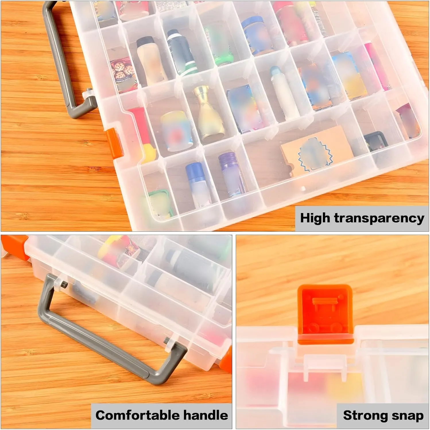 FULLCASE Collector Case Compatible with Mini Brands 5 Surprise Series 1 2 3 4 Mystery Capsule Real Miniature Collectible Toy Shopkins Littles Mart Toys Storage Organizer Container(Box Only)