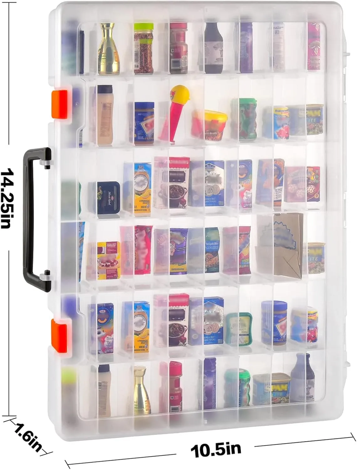 FULLCASE Collector Case Compatible with Mini Brands 5 Surprise Series 1 2 3 4 Mystery Capsule Real Miniature Collectible Toy Shopkins Littles Mart Toys Storage Organizer Container(Box Only)