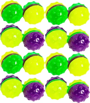Fun Express 3" Light-Up Infinity Ball Spinner Fidget Spinner Toys - 12 Pieces