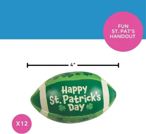 Fun Express Mini St. Patrick’s Day Footballs – 12 Pieces