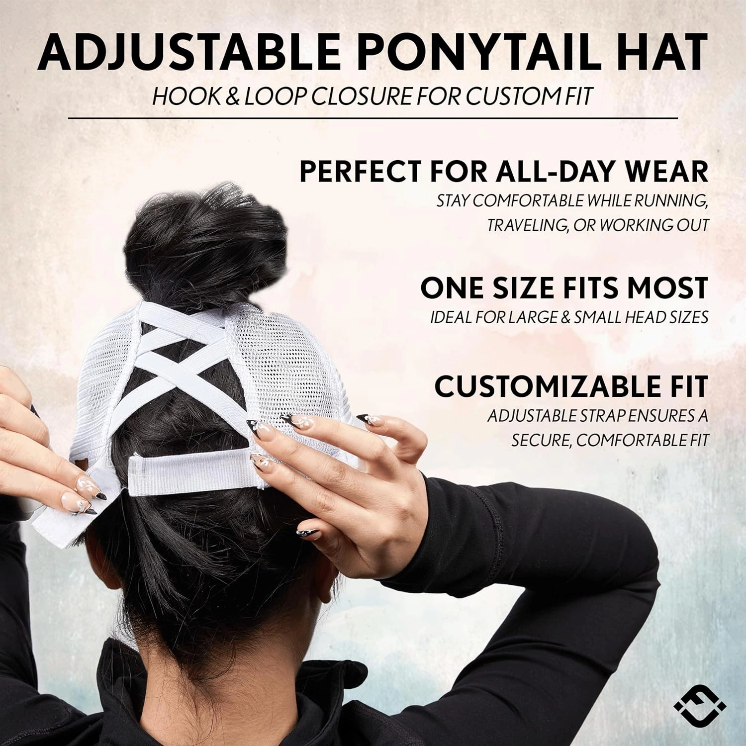 Funky Junque Women's Distressed Ponytail Mesh Trucker Cap - Criss Cross Elastic Bands