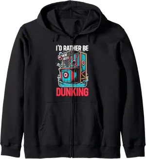 Funny Dunking Booth Carnival Game Dunk Tank Zip Hoodie