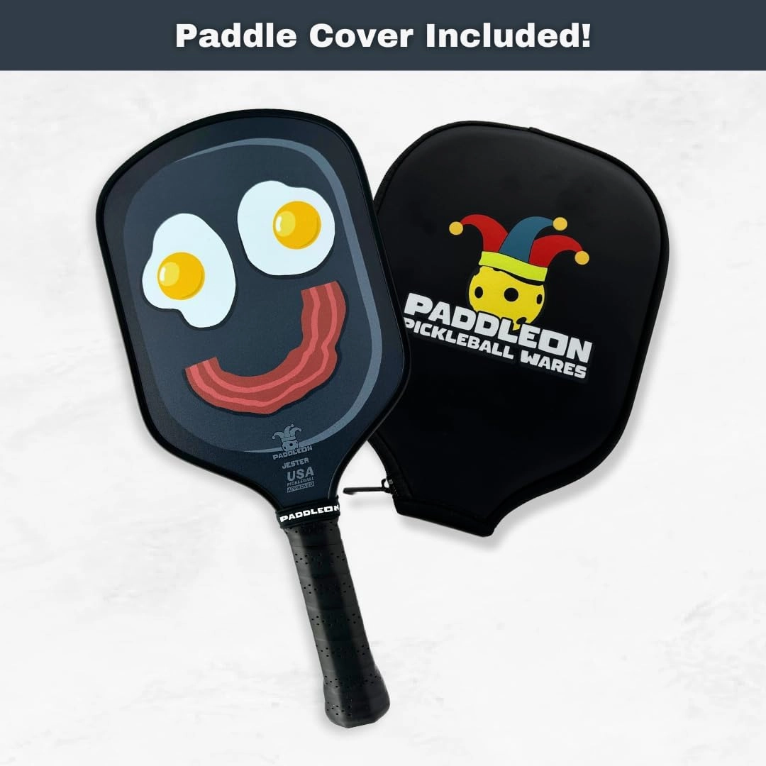 Funny Pickleball Paddles | USAPA Approved Paddle | T700 Carbon Fiber Surface | Propropylene Honeycomb Core | Non-Slip Cushion Grip | Single Paddle | High Grit & Spin | Fun Design