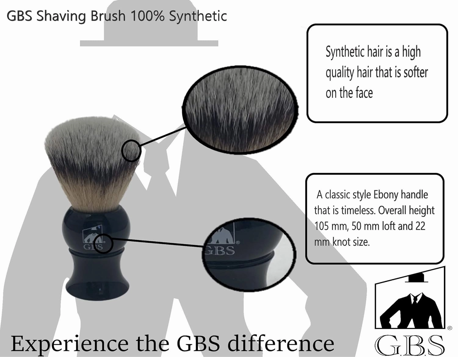 G.B.S Grooming Gift Set - Black Adjustable Double Edge Safety Razor, Shaving Mug, Shave Brush Razor Stand, Razor, Travel Toiletry Bag, Lavender Aftershave Balm and Natural Shaving Soap