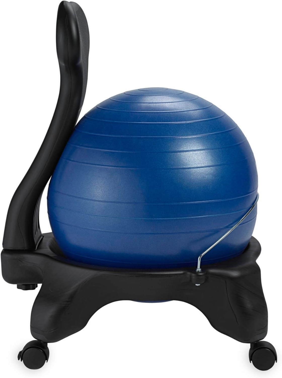 Gaiam Classic Balance Ball Chair – Ergonomic Stability Chair for Desk & Office | Yoga Ball Seat with Base, Air Pump, & Exercise Guide | Improves Posture & Core Strength (300 lb Capacity)