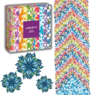 Galison Liberty Classic Floral – Origami Flower Kit Featuring Classic Japanese Design Inspired Mitsi Prints with 75 Sheets and Instructions for Kusudama Flower Ball