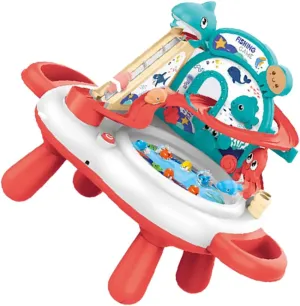 GALPADA 1Set Fishing Game with Rotating Interactive Water Playset for Engaging Bath Fun No Batteries Required Present for Birthdays and Holidays