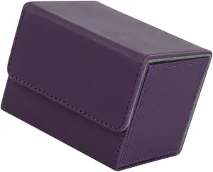 Games Cards Pu Leather Case Capacity Card Deck Holder for Tabletop Gaming Organizes and Protects Portable Pu Storage Box Slots Great