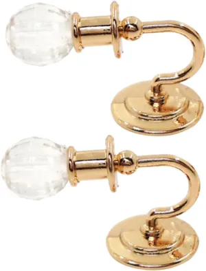 Garneck 1 Pair Miniature Wall Light of Mini Bedside Lamps for Dollhouse Decoration for Scene Enhancement and Photography Props Compact and Easy to Install