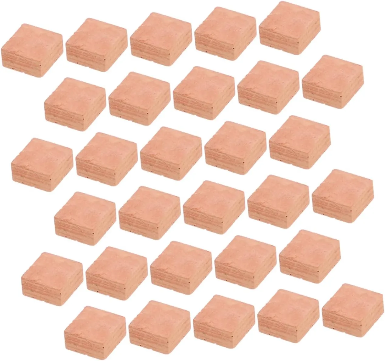 Garneck 2sets Miniature Bricks Building Sets Landscaping Bricks Model Accessories 40pcs*2