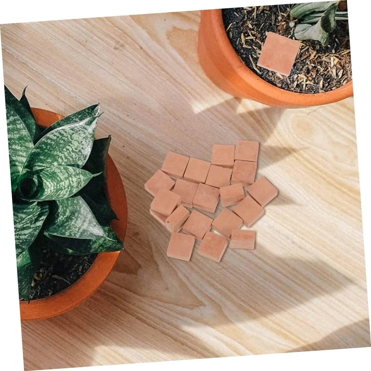 Garneck 2sets Miniature Bricks Building Sets Landscaping Bricks Model Accessories 40pcs*2