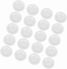 Garneck 20pcs Miniature Dollhouse Plate Realistic Tableware for House Decor and Scene Layout Props Craftsmanship and Safe Design