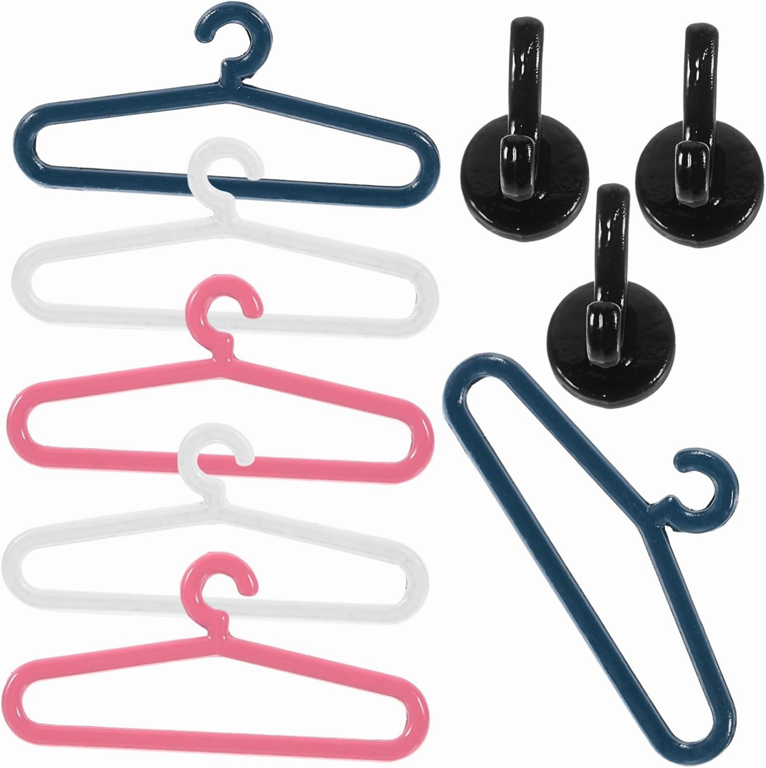 Garneck 3 Sets Mini Hooks for Dollhouse Sturdy and Easy to Install Miniature Dollhouse Hooks for Doll Clothing Hangers
