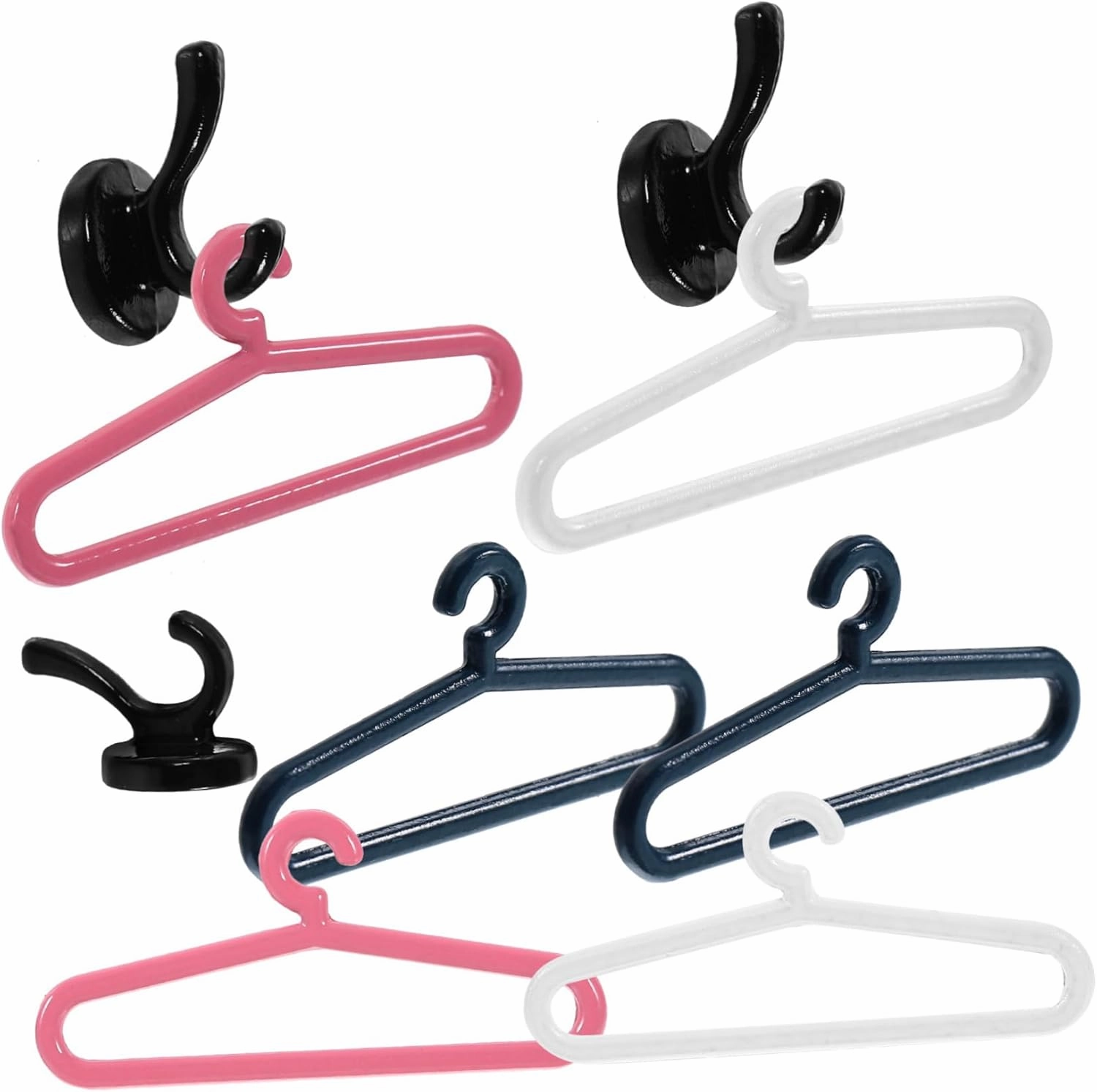 Garneck 3 Sets Mini Hooks for Dollhouse Sturdy and Easy to Install Miniature Dollhouse Hooks for Doll Clothing Hangers