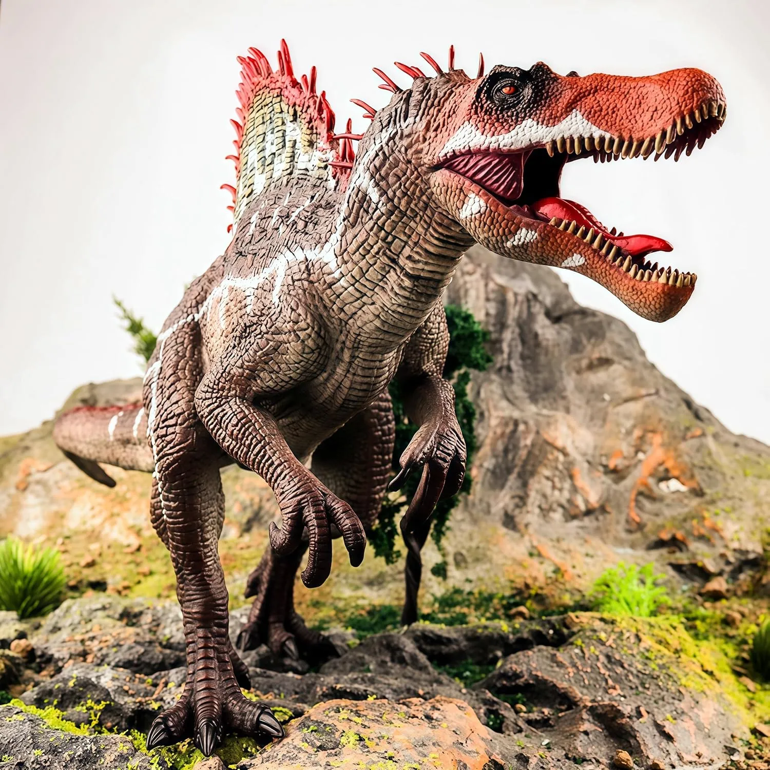 Gemini&Genius Spinosaurus Action Figure with Moveable Jaw - Kids Dinosaur Toy, Collectible Display and Creative Gift for Dino Lovers
