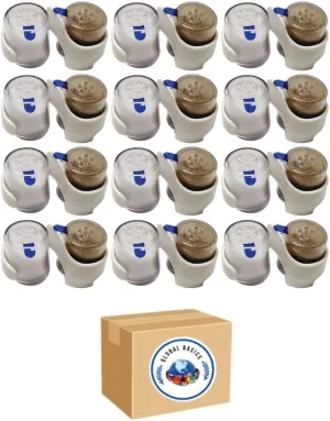 Global Basics Bulk MINI PREFILLED Salt & Pepper Shaker Sets | 12 Pairs of Personal-Sized, Prefilled, Disposable Salt & Pepper Shakers (12)