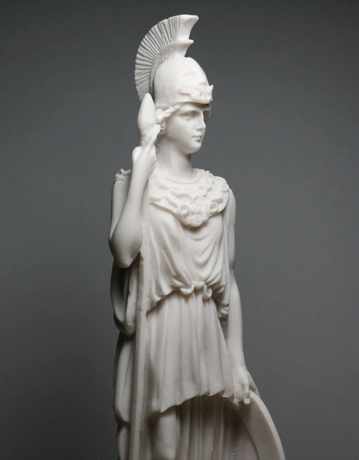 Goddess of Wisdom Athena Minerva Alabaster Statue Figure Handmade 9.8 inches