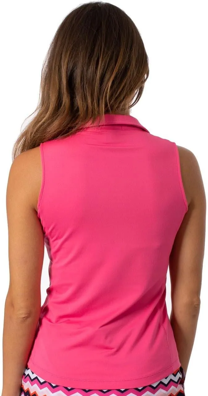 GOLFTINI Women’s Fabulous Sleeveless Golf Polo – Soft, Moisture-Wicking, UPF Shirt for Golf, Tennis, Pickleball & Office Wear