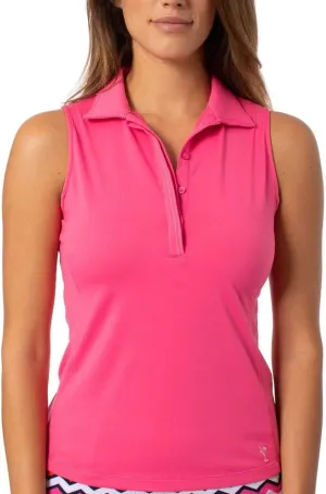 GOLFTINI Women’s Fabulous Sleeveless Golf Polo – Soft, Moisture-Wicking, UPF Shirt for Golf, Tennis, Pickleball & Office Wear