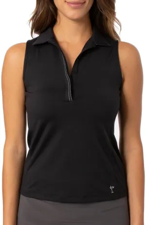 GOLFTINI Women’s Fabulous Sleeveless Golf Polo – Soft, Moisture-Wicking, UPF Shirt for Golf, Tennis, Pickleball & Office Wear