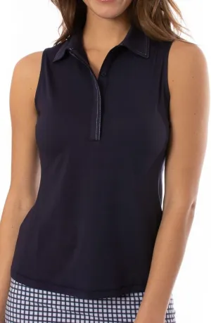 GOLFTINI Women’s Fabulous Sleeveless Golf Polo – Soft, Moisture-Wicking, UPF Shirt for Golf, Tennis, Pickleball & Office Wear