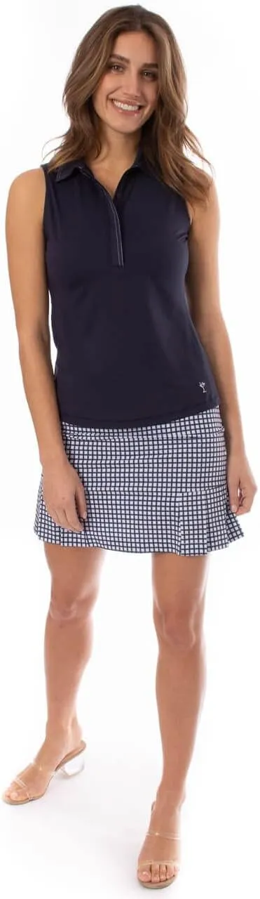 GOLFTINI Women’s Fabulous Sleeveless Golf Polo – Soft, Moisture-Wicking, UPF Shirt for Golf, Tennis, Pickleball & Office Wear