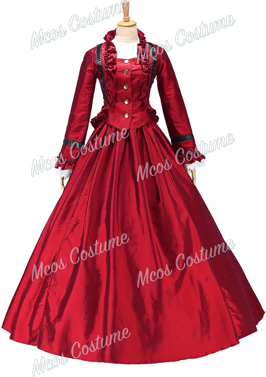Gorgeous Herrlich Gothic Lolita Classic Wedding Formal Ball Gown Dress Red