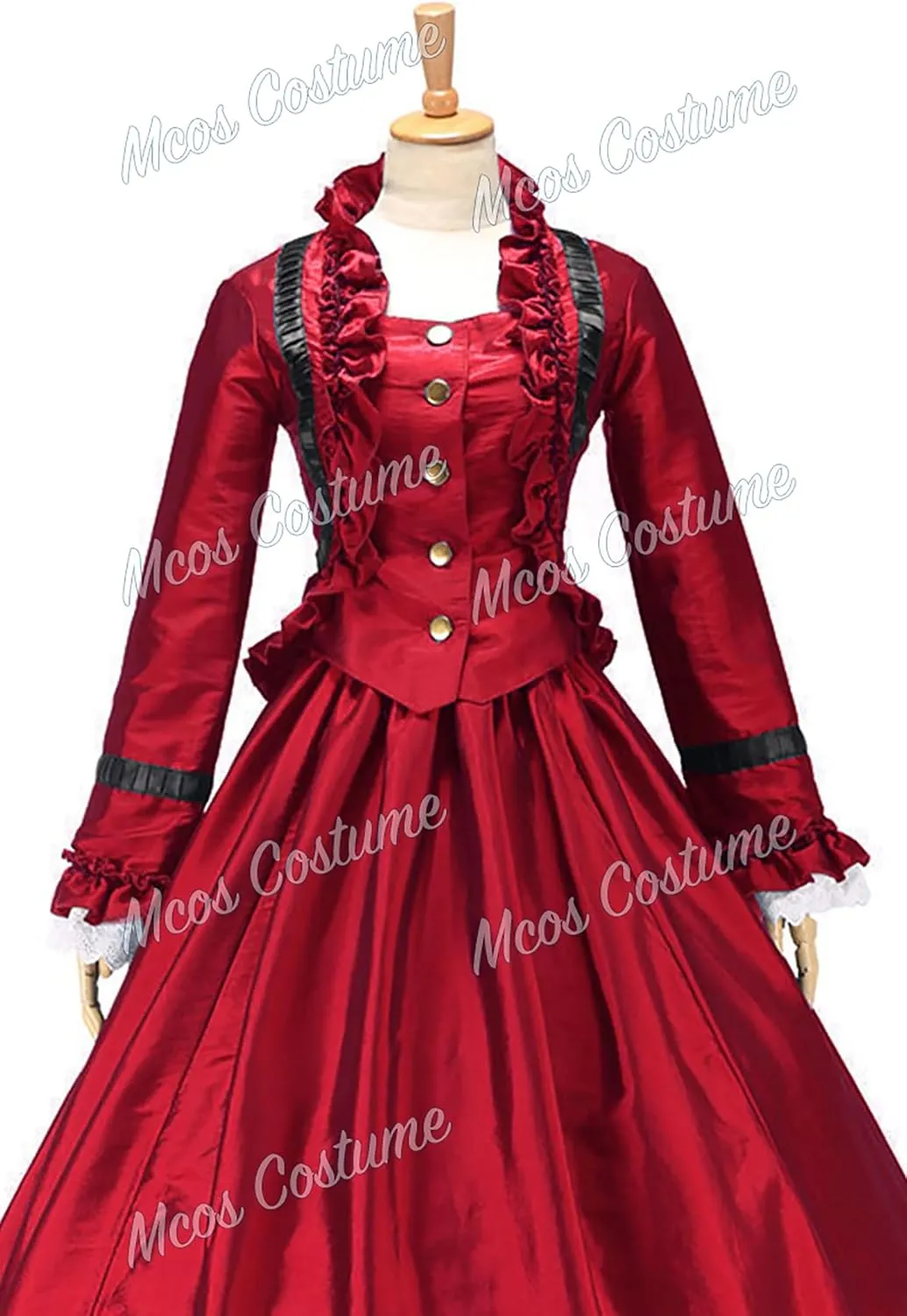 Gorgeous Herrlich Gothic Lolita Classic Wedding Formal Ball Gown Dress Red