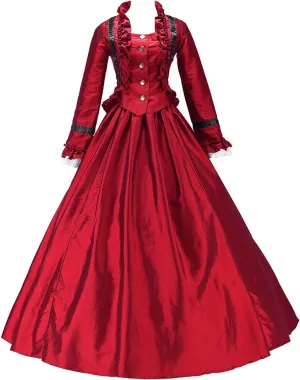 Gorgeous Herrlich Gothic Lolita Classic Wedding Formal Ball Gown Dress Red